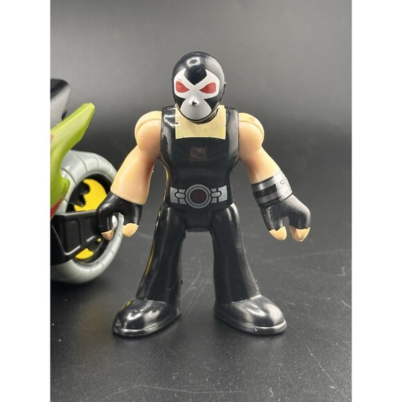 Fisher-Price Imaginext DC Super Friends Batman Robin’s Motorcycle Bane Figure - Picture 2 of 12